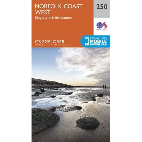 OS Explorer Map 250 - Norfolk Coast West